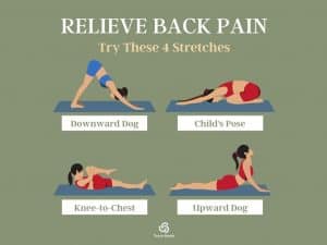 relieve back pain with these 4 stretches