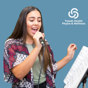 Vocal physiotherapy treatment session
