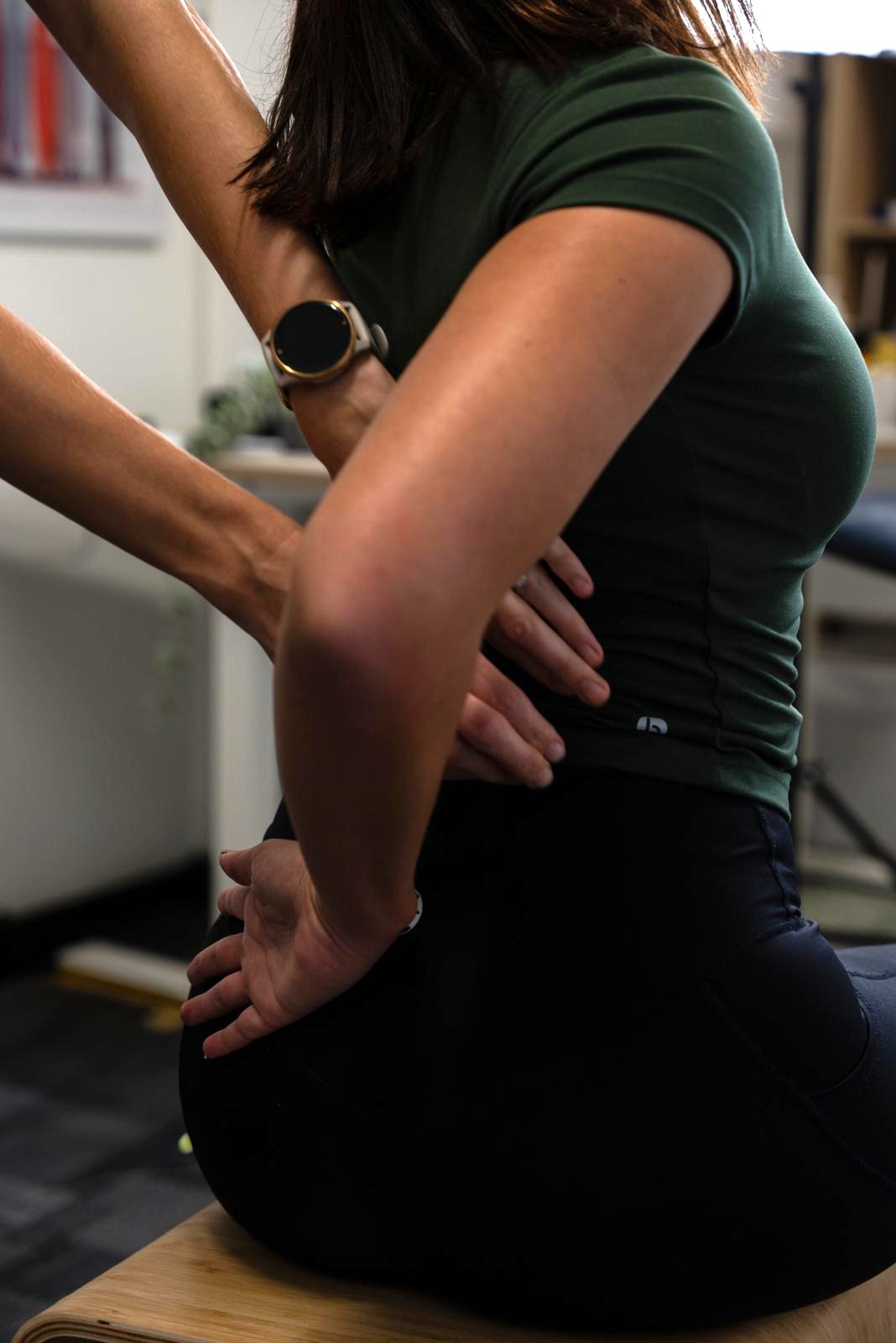 Hands-on massage during Lynotherapy session to release fascial restrictions and restore full-body movement.