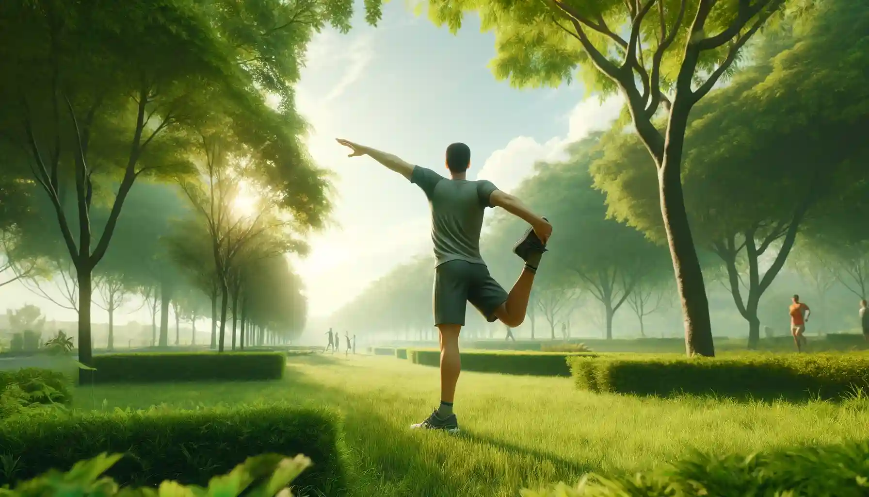 Stretching demonstration