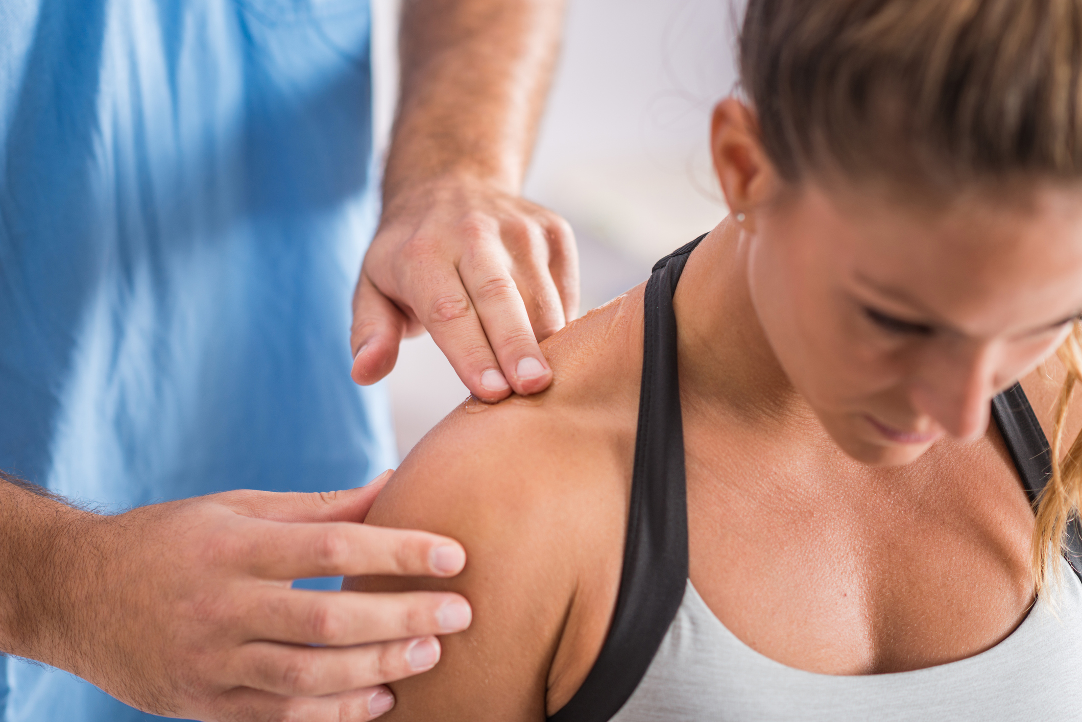 Physiotherapist providing hands-on Physiotherapy treatment